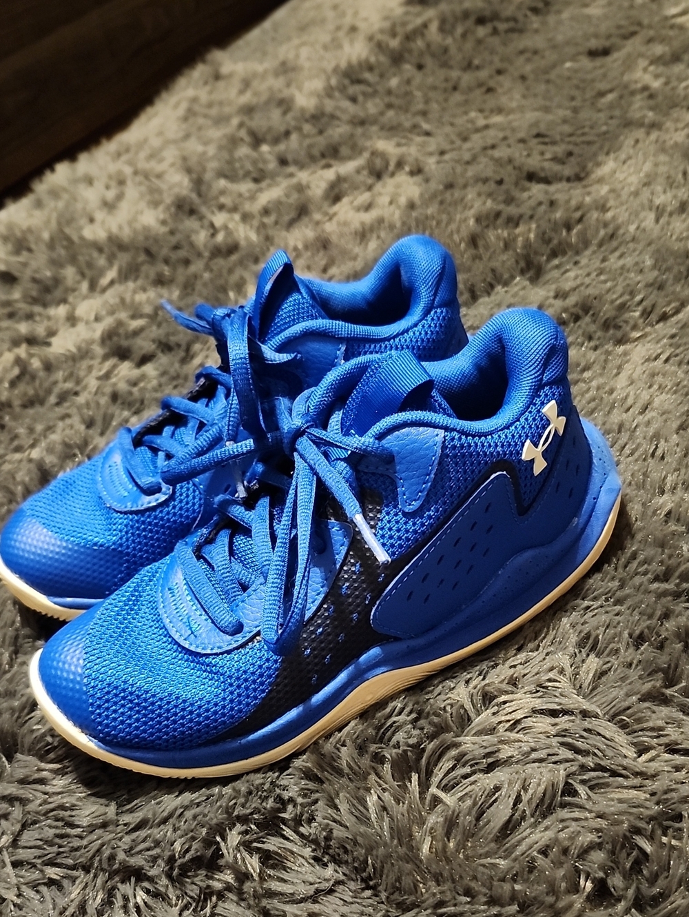 Under Armour Boys' Royal Blue and Black Athletic Sneakers